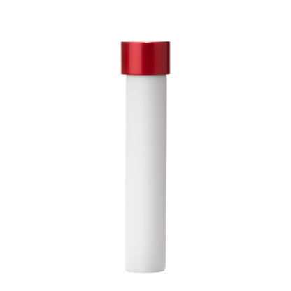 22x116mm White Glass Tube with Child Resistant Cap (200/case)
