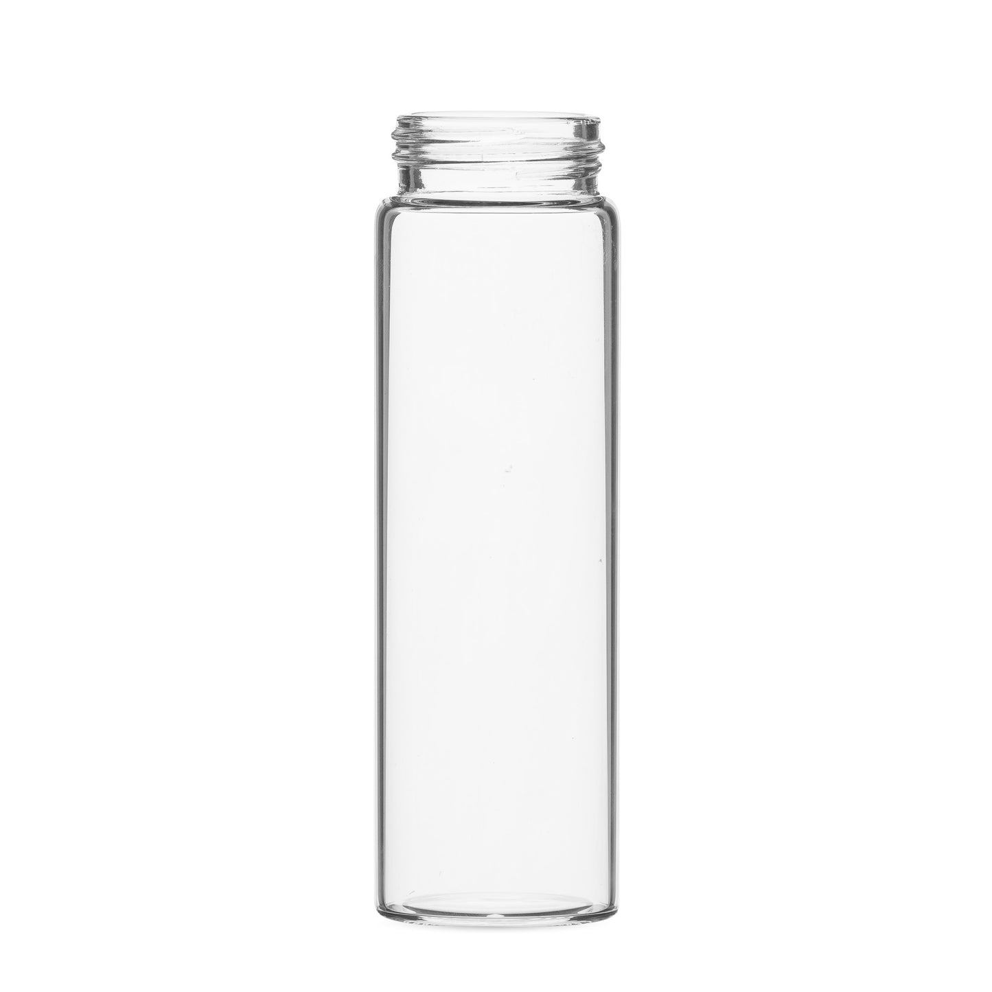37x120mm Clear Glass Tube with Child Resistant or Metal Cap