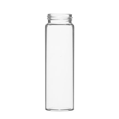 37x120mm Clear Glass Tube with Child Resistant or Metal Cap