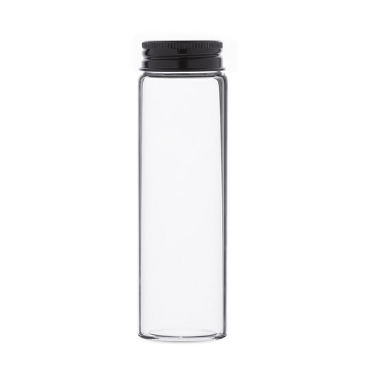 37x120mm Clear Glass Tube with Child Resistant or Metal Cap