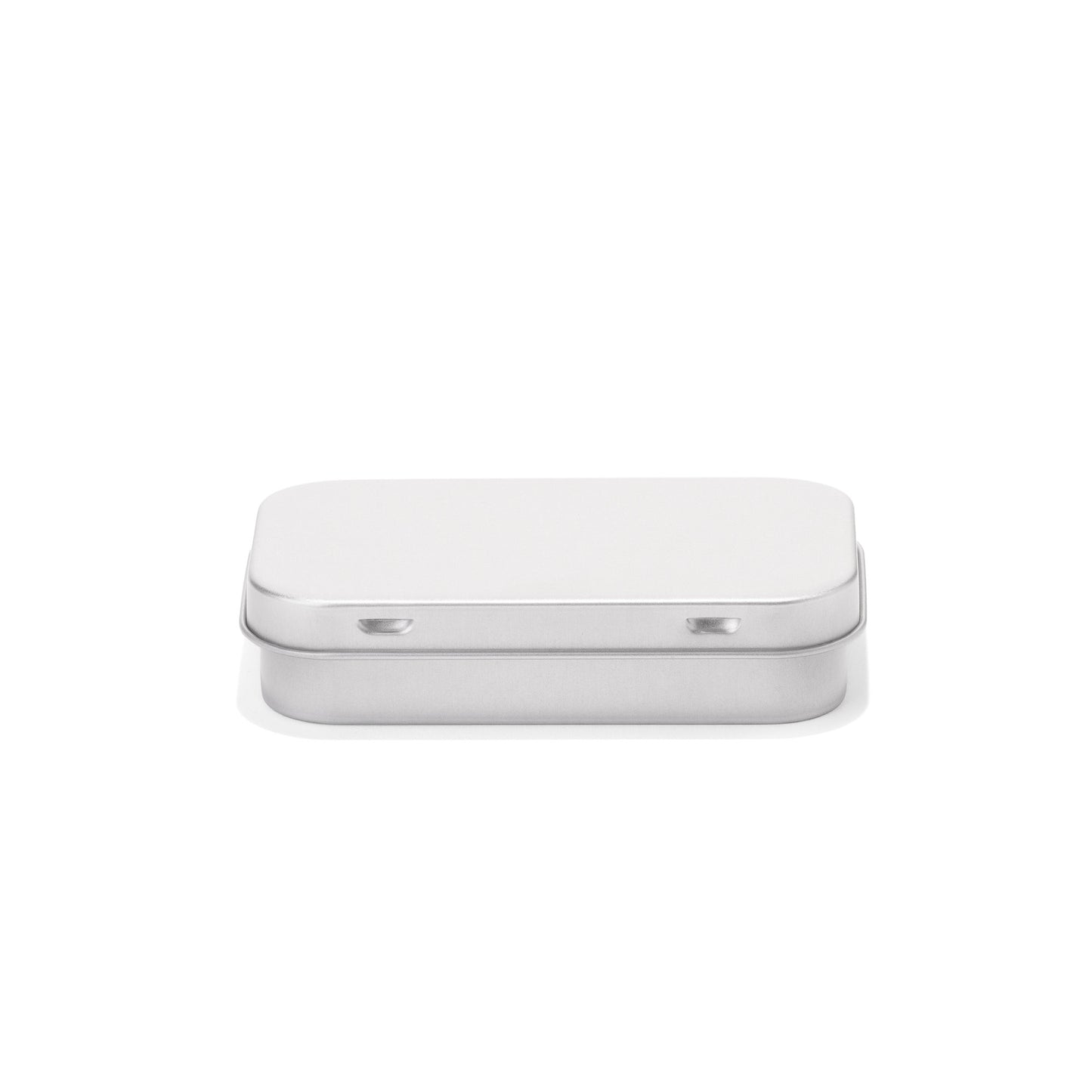 100mm Silver Hinged Tin – Child-Resistant Box for Edibles & Joints