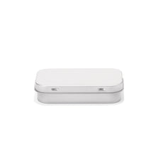 100mm Silver Hinged Tin – Child-Resistant Box for Edibles & Joints