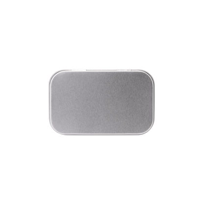 100mm Silver Hinged Tin – Child-Resistant Box for Edibles & Joints