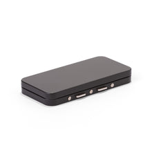 120mm Black Hinged Tin – Child-Resistant Box for Edibles & Joints