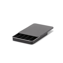 95mm Black Slide Tin – Child-Resistant Pre-Roll Box with 5 Dividers & Warning Label