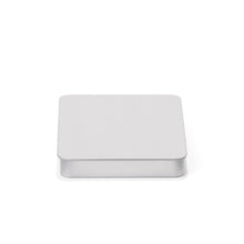 112mm Silver Slide Tin – Child-Resistant Pre-Roll Box (with Warning Label)