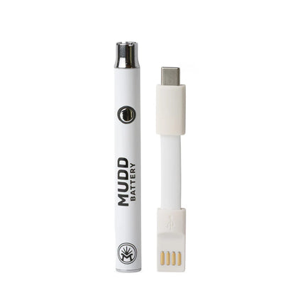 Variable voltage 350mAh vape battery with 3.4V, 3.7V, and 4.1V settings