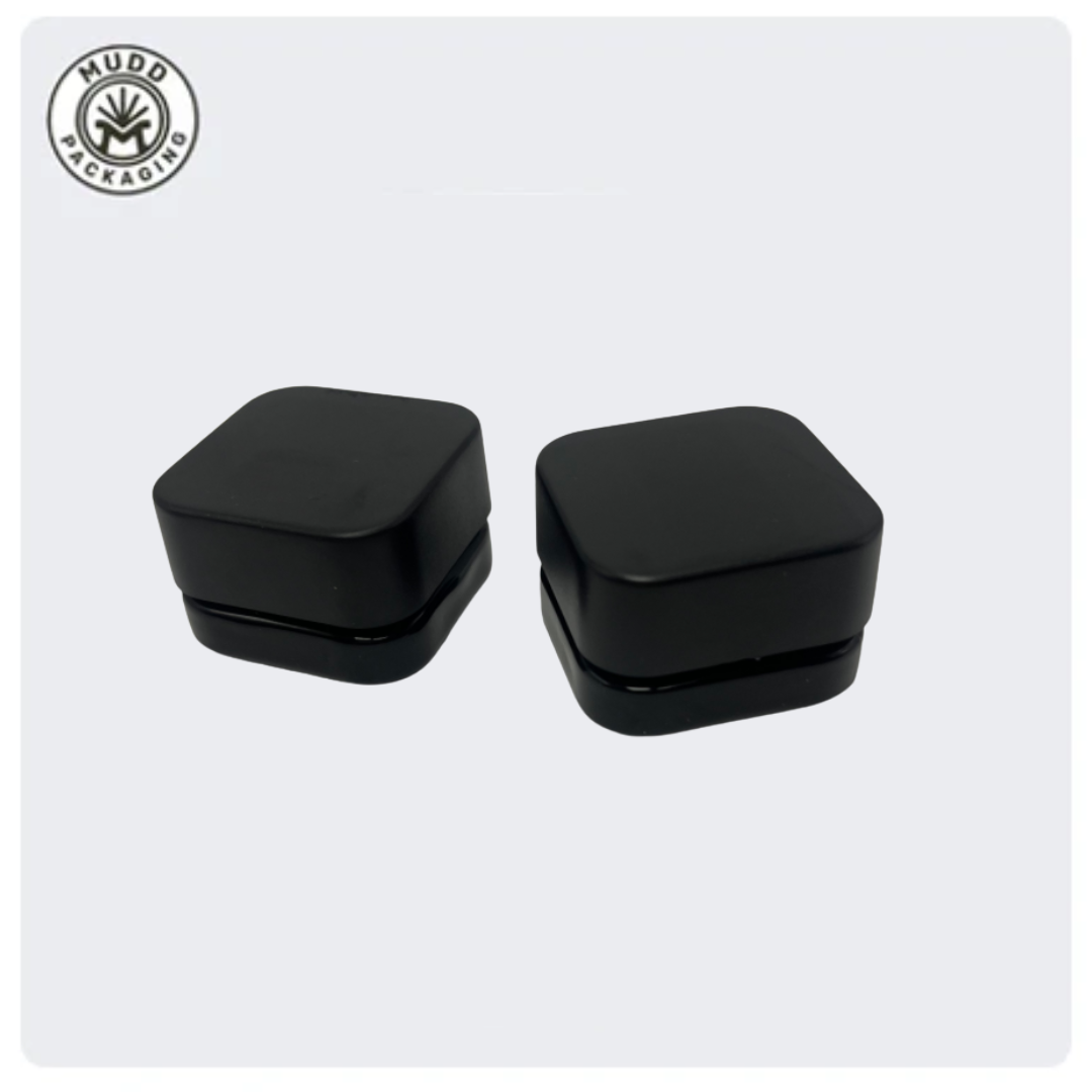 5ml Black Opaque Concentrate Jar with Black CR Lid
