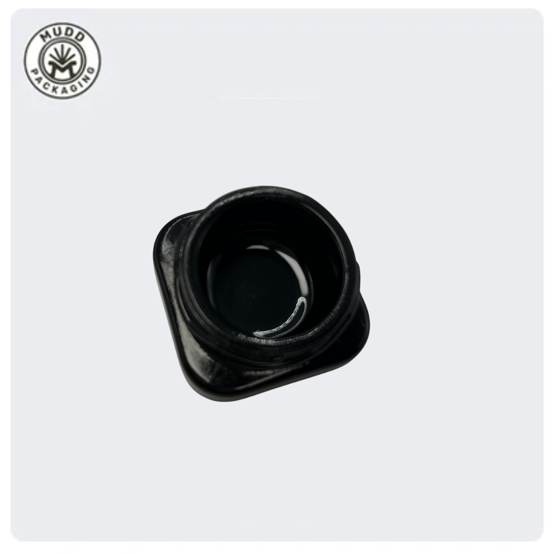 5ml Black Opaque Concentrate Jar with Black CR Lid