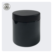 4oz Black Opaque Glass Jar with Child Resistant Cap