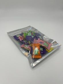 4 oz Transparent Front and Laser Effect Back Flat Pouches