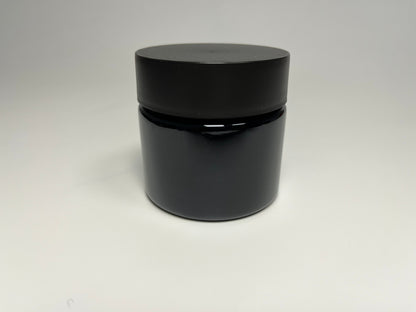 3OZ 53-400 Opaque Black Glass Jar