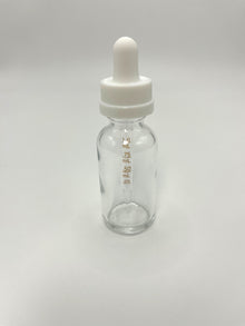 1 oz Clear Boston Round Bottle with Graduated CR Glass Dropper