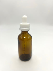 2 oz Amber Boston Round Bottle with Graduated CR Glass Dropper