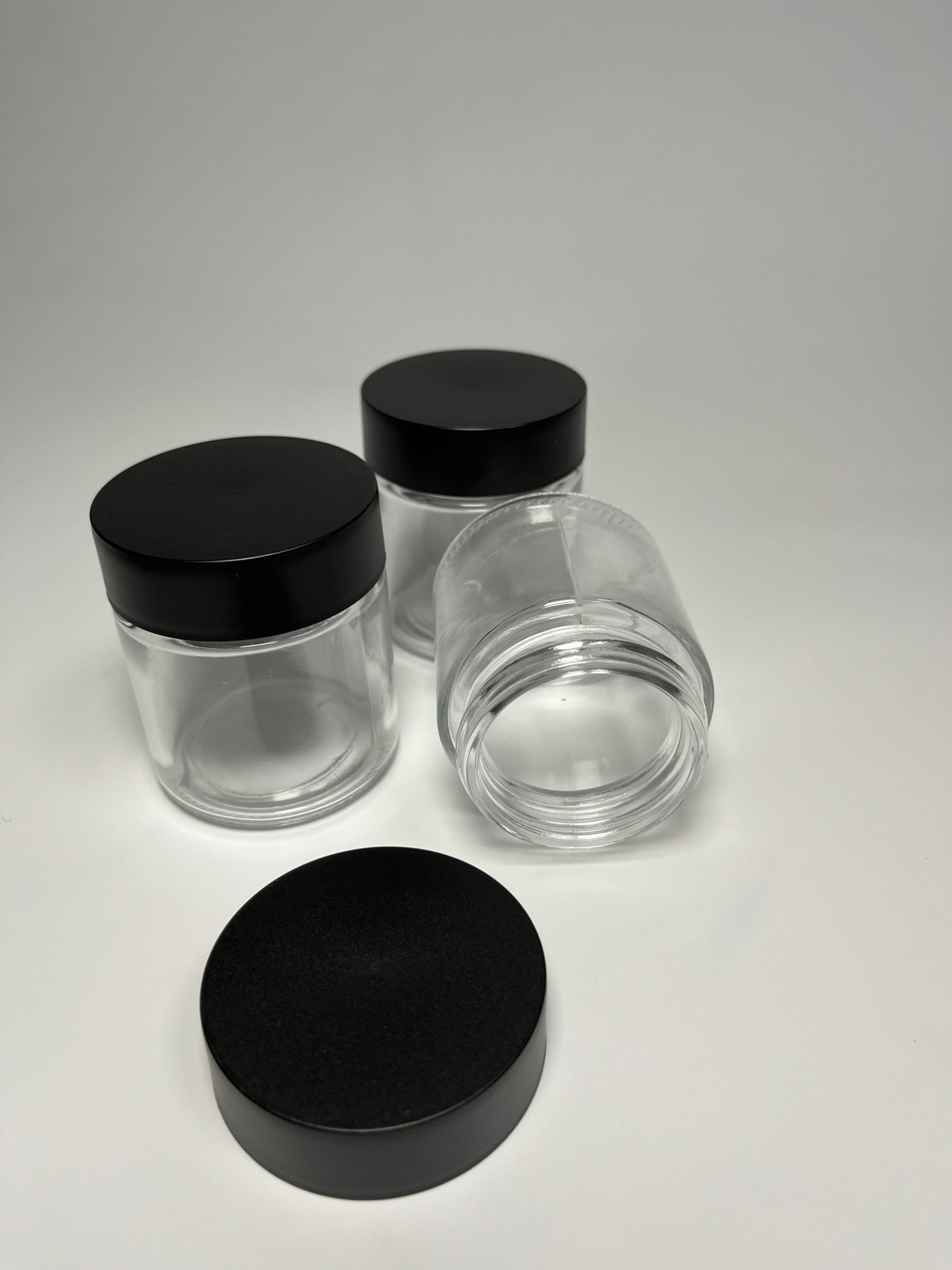 4OZ 53-400 Transparent Glass Jar