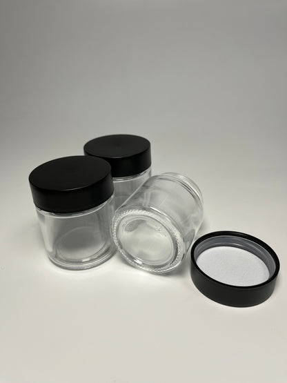 4OZ 53-400 Transparent Glass Jar