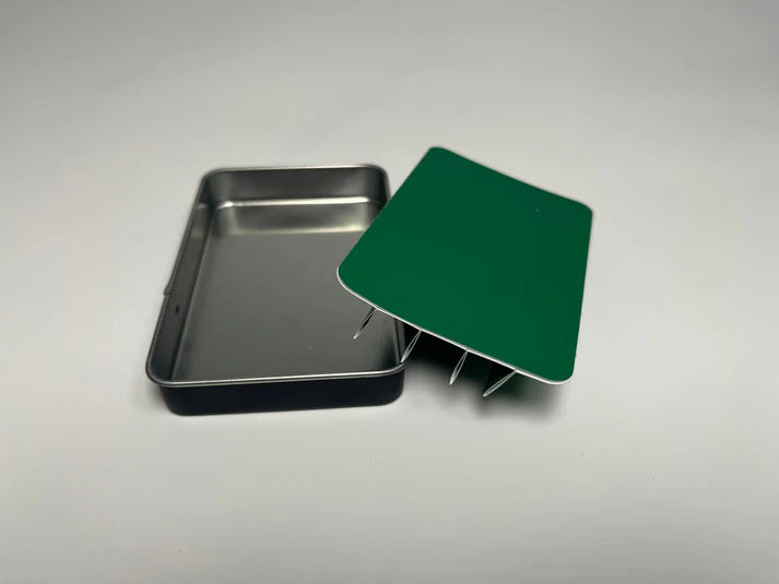 Eco-friendly green cardboard insert for sustainable pre-roll packaging