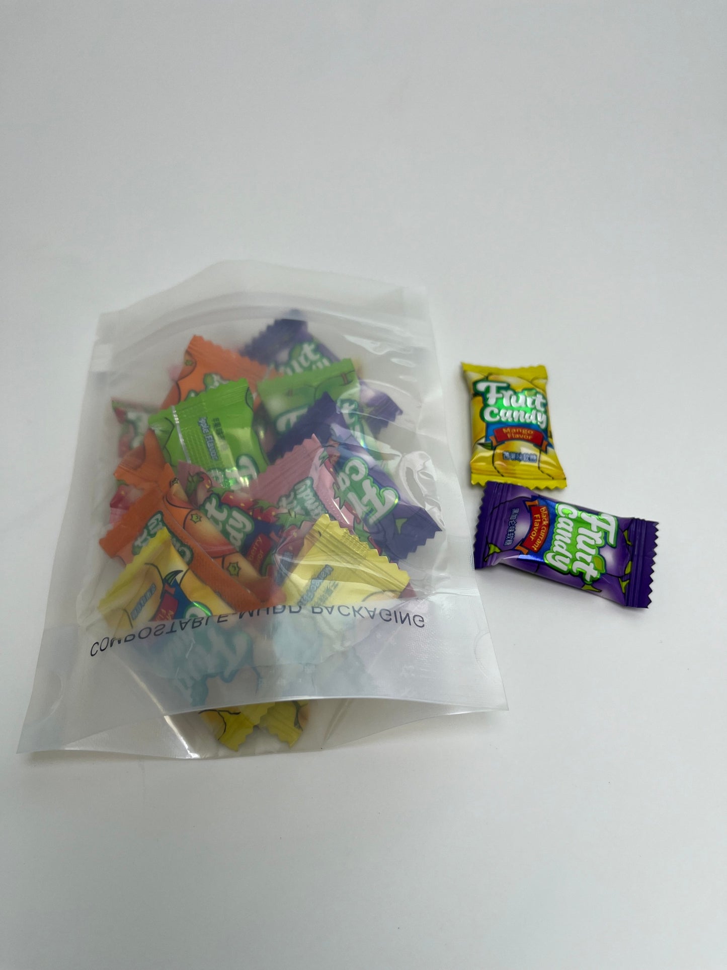 1/4oz Transparent Compostable Stand Up Pouch