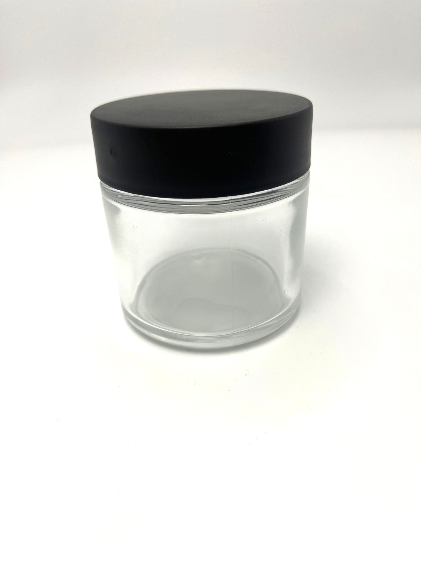 6oz Clear Glass Jar with Child Resistant Cap