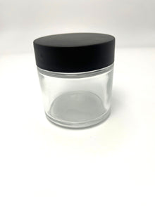6oz Clear Glass Jar with Child Resistant Cap