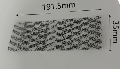 Non-perforated 53-400 shrink bands for secure tamper-resistant sealing