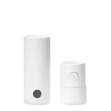 Sustainable cardboard vape cartridge tube with child-resistant press button closure