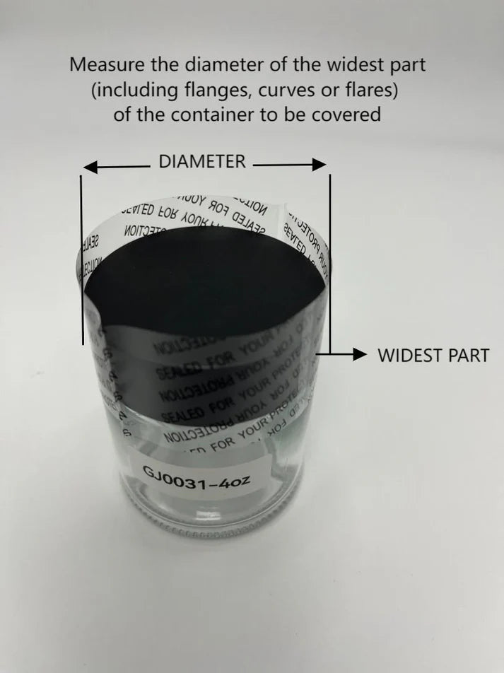 Tamper-evident shrink bands designed for 53-400 caps and closures
