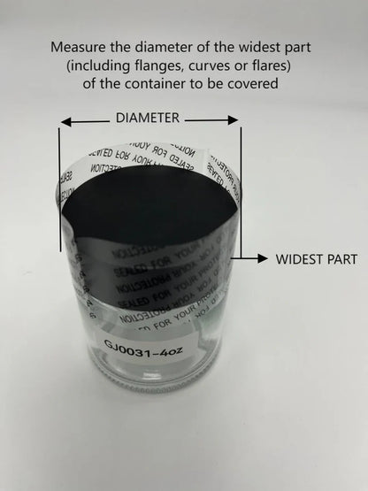Tamper-evident shrink bands designed for 53-400 caps and closures