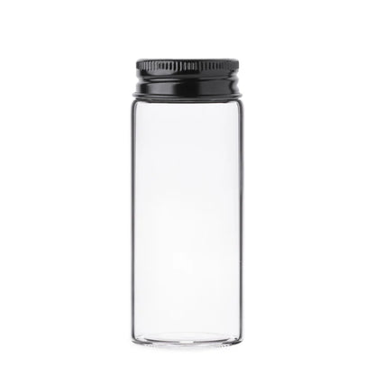 Wholesale 37x90mm transparent glass pre-roll tube for single or multi pre-roll storage