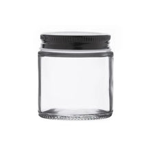 Wholesale 4oz clear glass cannabis jar with airtight metal lid for flower packaging