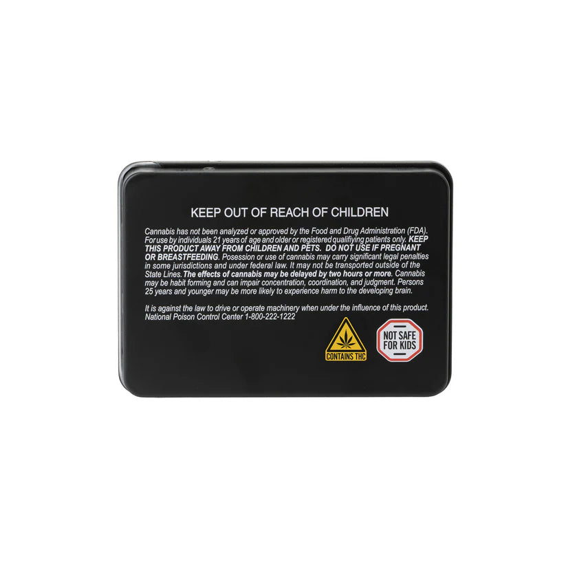 Wholesale black slider tins for premium cannabis multipack packaging