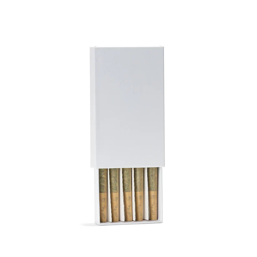 Wholesale child-resistant cardboard pack for 5 pre-roll multipack packaging